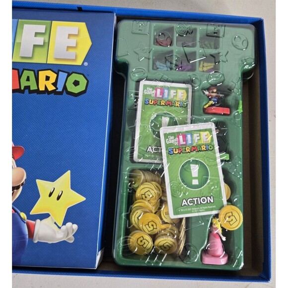 NEW The Game of Life Super Mario Edition Family Board Game 2021 Hasbro Gaming - Picture 3 of 5